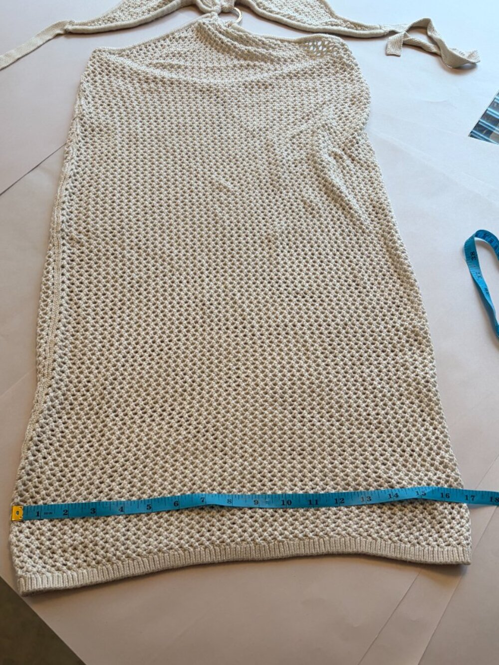 New VS Beachwear Crochet Plunge Cut-Out Midi Dress Size M - Picture 14 of 16